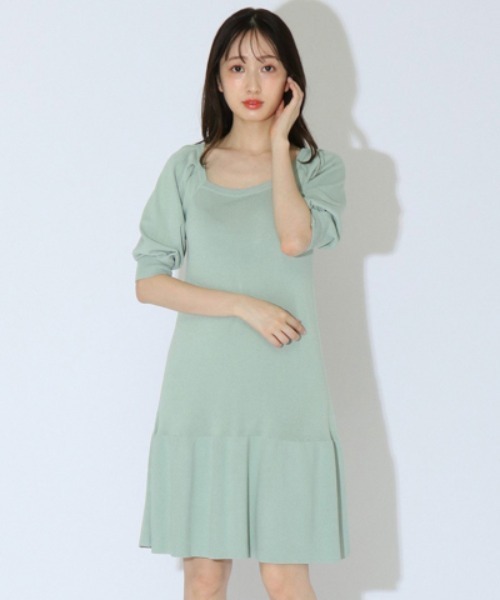 「WILLSELECTION」 ニットワンピース MEDIUM ピンク レディース_画像2