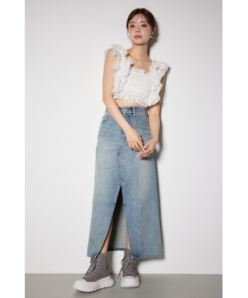 「rienda」 ロングスカート X-SMALL ブラック レディース_画像3