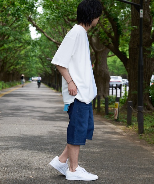 「Blue Standard 」 デニムハーフパンツ MEDIUM ブルー メンズ_画像3