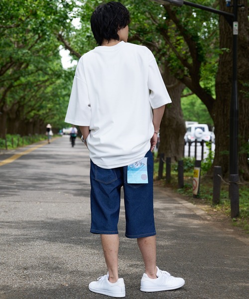 「Blue Standard 」 デニムハーフパンツ MEDIUM ブルー メンズ_画像4