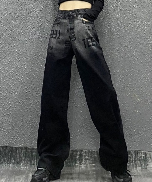 [DIAVEL] Denim брюки L черный женский 