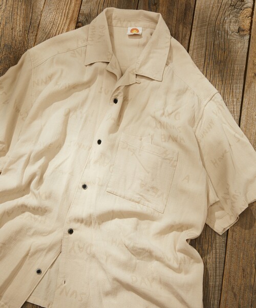 「Jonas Claesson」 半袖シャツ MEDIUM ネイビー メンズ_画像3