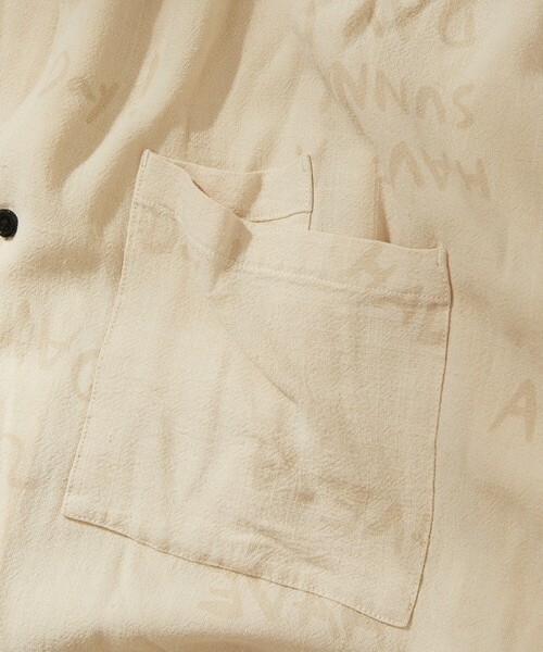 「Jonas Claesson」 半袖シャツ MEDIUM ネイビー メンズ_画像7