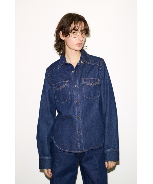 THROW by SLY ブラウス シャツ PK LONG SLEEVE DENIM SH ポケット