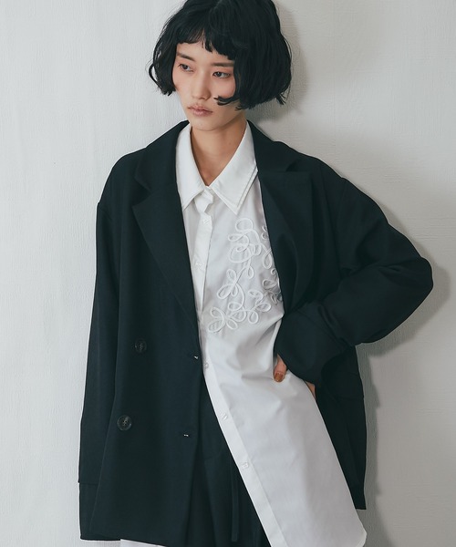 セレモニースーツ セットアップ ワイドパンツ＋テーラードジャケット2