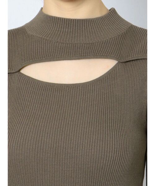 「CALNAMUR」 ニットワンピース FREE ブラック レディース_画像3