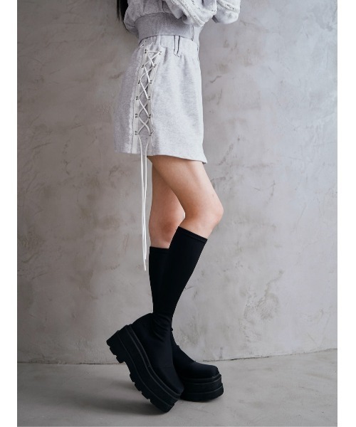 「Darich」 キュロット FREE グレー レディース_画像2