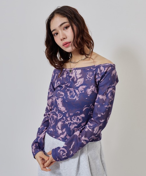 atmos girls tシャツ atmos pink Rose Camouflage LS T-shirt