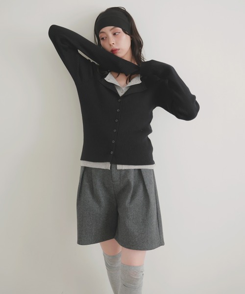 「LIAN」 ニットカーディガン FREE ブラウン レディース_画像5