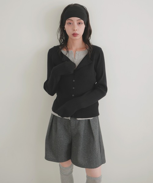 「LIAN」 ニットカーディガン FREE ブラウン レディース_画像6