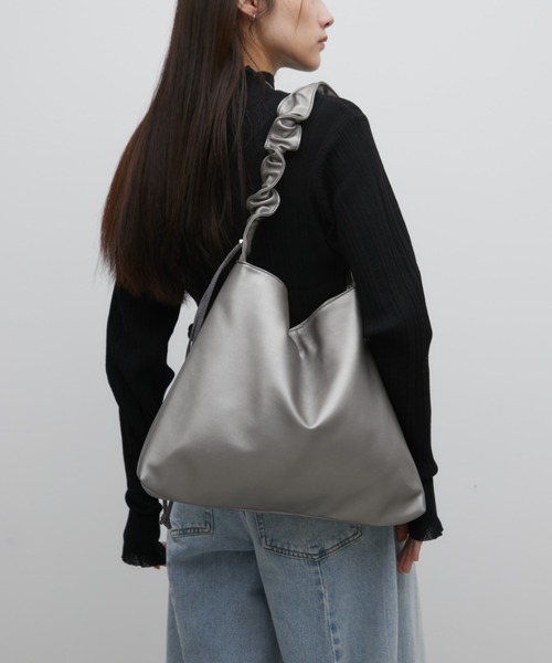 「Aunt Marie's」 ショルダーバッグ FREE シルバー レディース_画像9