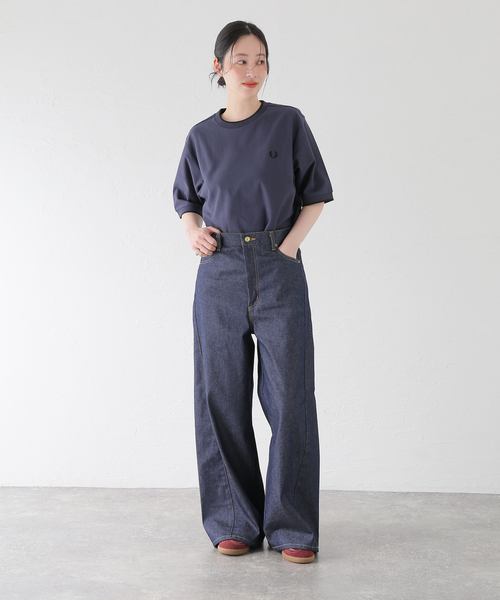 tシャツ FRED PERRY / フレッドペリー417別注 Crepe Pique Tシャツ メンズの画像