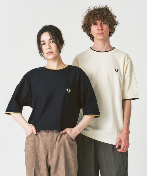 tシャツ FRED PERRY / フレッドペリー417別注 Crepe Pique Tシャツ メンズの画像