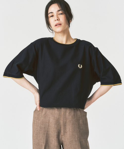 tシャツ FRED PERRY / フレッドペリー417別注 Crepe Pique Tシャツ メンズの画像