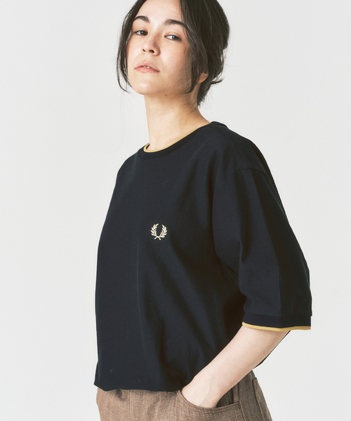 tシャツ FRED PERRY / フレッドペリー417別注 Crepe Pique Tシャツ メンズの画像