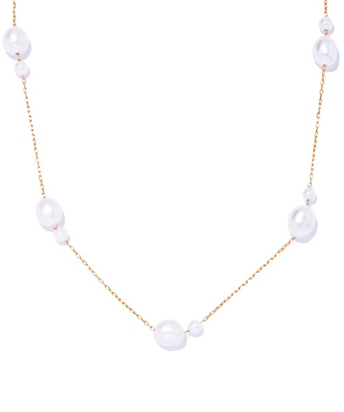 ネックレス 「les bon bon」flotter pearl long necklace/フロテ パール ロング ネックレス BOB910の画像
