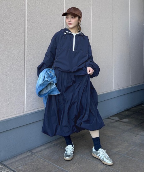 バズリクソンズ ネイビー アノラック パーカーNAVY プルオーバー パーカー DONOBAN（ドノバン） パーカー 「撥水」UVカットアノラックパーカー