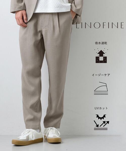 UpcycleLino × ONE KILN リネンイージーフィットパンツ THE SHOP TK パンツ 「LINO FINE」リネンライク イージースラックス