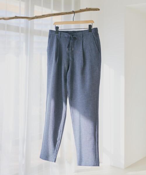 THE SHOP TK パンツ 「LINO FINE」リネンライク イージースラックス