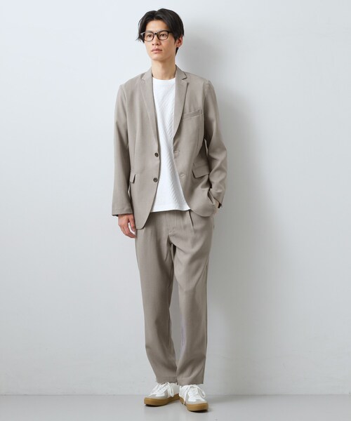 THE SHOP TK パンツ 「LINO FINE」リネンライク イージースラックス