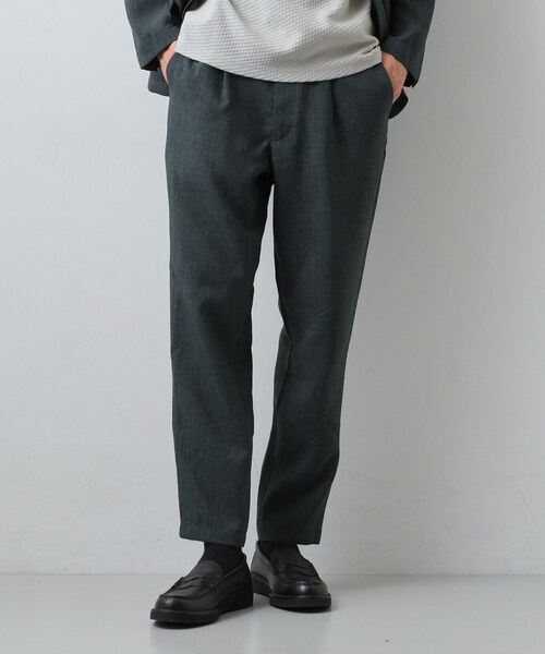 THE SHOP TK パンツ 「LINO FINE」リネンライク イージースラックス