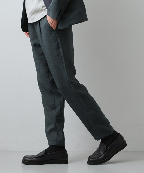 THE SHOP TK パンツ 「LINO FINE」リネンライク イージースラックス
