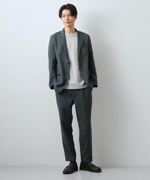 THE SHOP TK パンツ 「LINO FINE」リネンライク イージースラックス