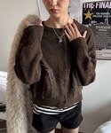「SHAGGIE」 ニットカーディガン FRE...の詳細画像2