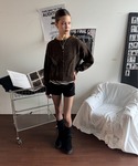 「SHAGGIE」 ニットカーディガン FRE...の詳細画像3