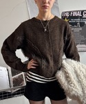「SHAGGIE」 ニットカーディガン FRE...の詳細画像5