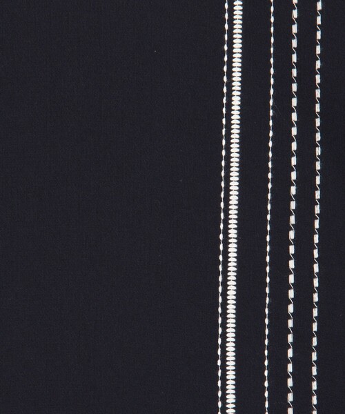 ブラウス シャツ ダブルクロス クルーネックプルオーバー レディースの画像