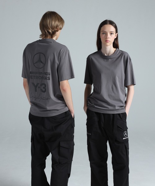 Y-3 tシャツ MERCEDES - AMG PETRONAS FORMULA 1 TEAM LOGO STACK
