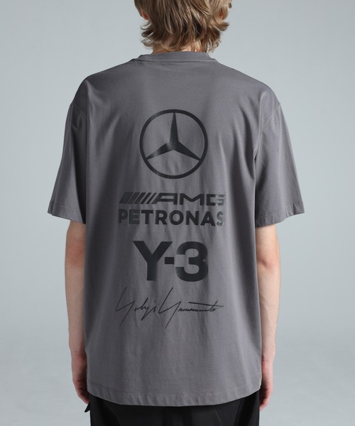 Y-3 tシャツ MERCEDES - AMG PETRONAS FORMULA 1 TEAM LOGO STACK