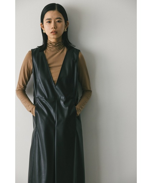 「STYLEMIXER」 サロペットスカート MEDIUM ブラック レディース_画像4