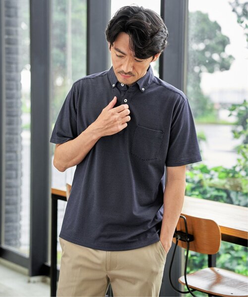 IKKA LOUNGE ポロシャツ 半袖 「MonoMax × 小泉孝太郎」アーバンDRY冷