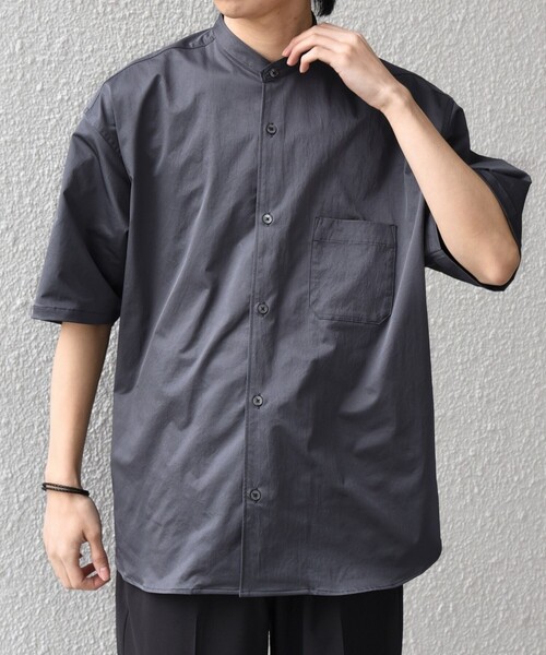 SHIPS any シャツ 半袖 any:「ストレッチ」Primeflex(R) JAPAN MADE