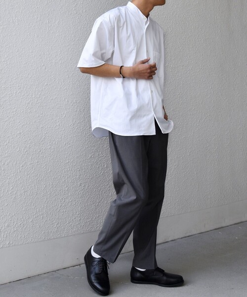 SHIPS any シャツ 半袖 any:「ストレッチ」Primeflex(R) JAPAN MADE