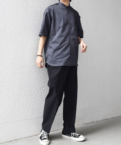 SHIPS any シャツ 半袖 any:「ストレッチ」Primeflex(R) JAPAN MADE