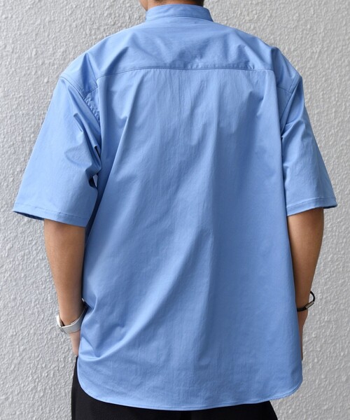 SHIPS any シャツ 半袖 any:「ストレッチ」Primeflex(R) JAPAN MADE