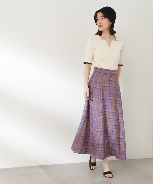 「N.（N. Natural Beauty Basic）」 半袖ニット MEDIUM ネイビー レディース_画像4