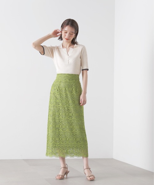 「N.（N. Natural Beauty Basic）」 半袖ニット MEDIUM ネイビー レディース_画像7
