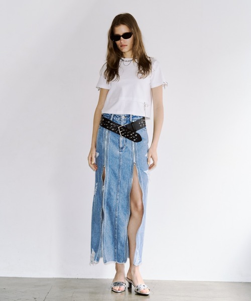 JOSE MOON（ジョゼムーン） スカート ZIP DENIM SKIRT/ジップデニム
