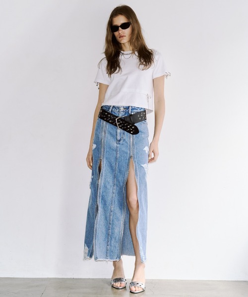 JOSE MOON（ジョゼムーン） スカート ZIP DENIM SKIRT/ジップデニム