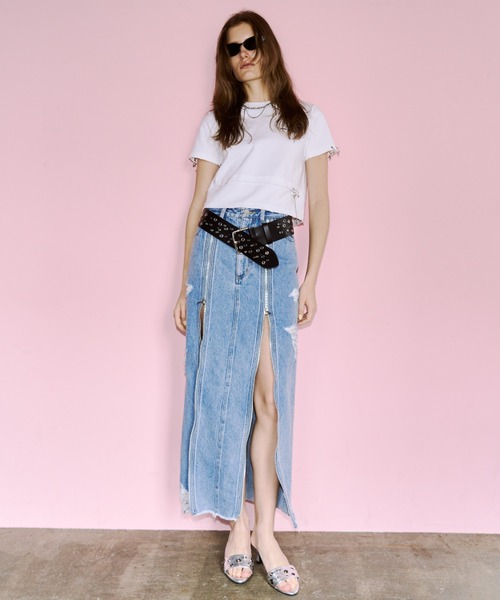 JOSE MOON（ジョゼムーン） スカート ZIP DENIM SKIRT/ジップデニム