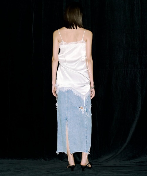 JOSE MOON（ジョゼムーン） ロング スカート ZIP DENIM SKIRT/ジップ