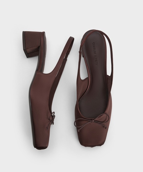 「CHARLES & KEITH」 パンプス 25.5cm ダークブラウン レディース_画像7