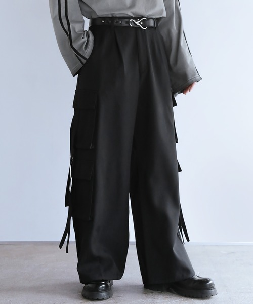 「LILL」 カーゴパンツ S ブラック メンズ_画像5