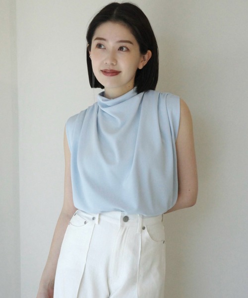 【美品】anuans フロントギャザーショートトップス ánuans - anuans フロントギャザーショートトップスの通販 by Rire