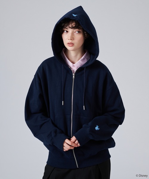 ONCILY（オンシェリー） 「Disney」ジップアップパーカー LARGE