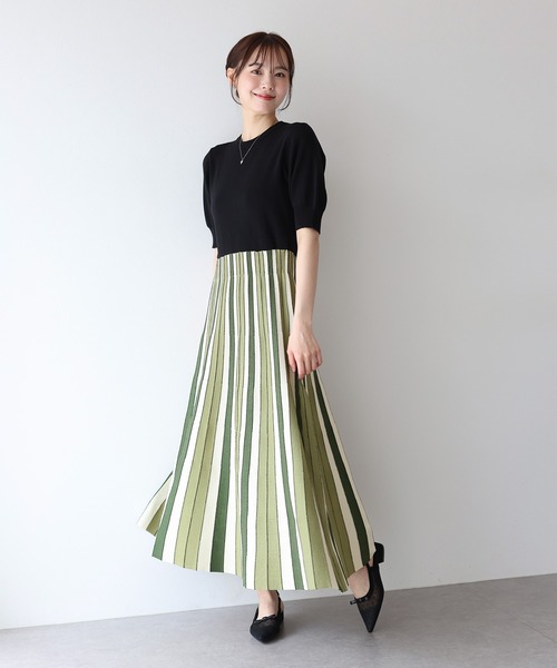 「BLUEEAST」 長袖ワンピース MEDIUM ブラック レディース_画像3